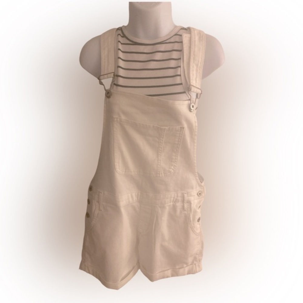 Mavi White Overalls- M white , cotton , elastane adjustable straps